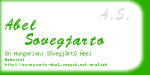 abel sovegjarto business card